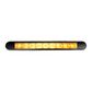 Lucidity Amber LED Slim Line Multi Volt - Black Stainless Surround