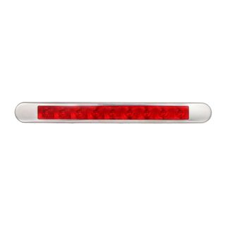 Lucidity Red LED Slim Line Multi Volt - Black Stainless Surround