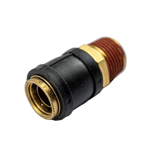 CDPC 15mm x 1/2npt Push lock-Male Connector Straight