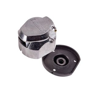 Lucidity 7 Pin Large Round Metal Trailer Socket with Water/Dust Resistant Seal