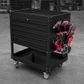 MTW 5 Drawer Black Tool Cart With Castors & Lock