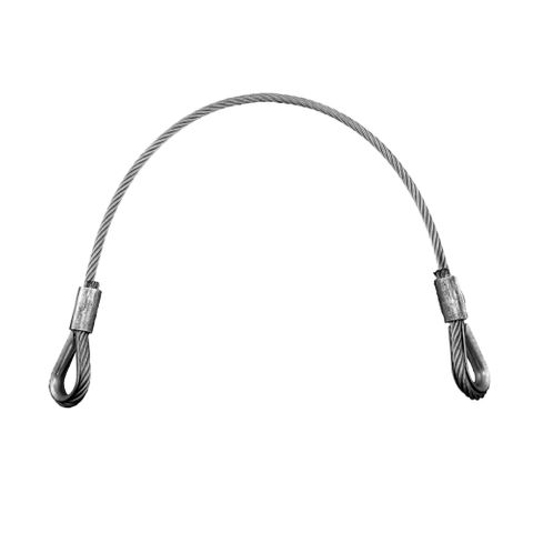 MTW 900mm Long Axle 10mm Wire Rope Sling For 190mm Suspension