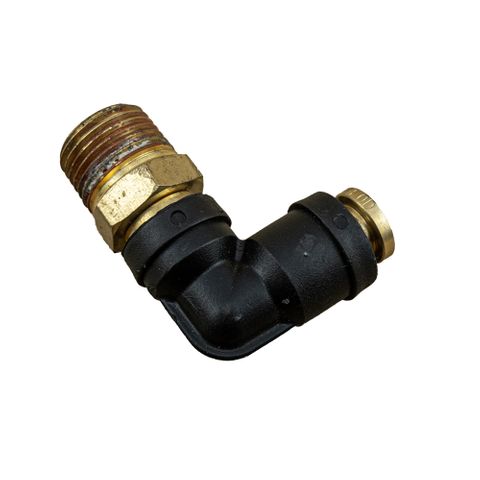 CDPLS 8mm x 3/8npt male 90 swivel elbow DOT plastic brake fitting