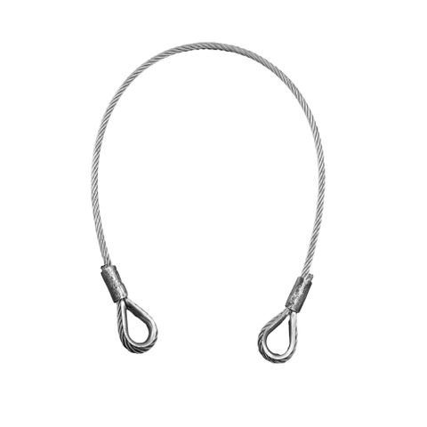 MTW 960mm Long Axle 10mm Wire Rope Sling For 215mm - 250mm Ride Height
