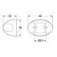 Hella White DuraLED® Surface Mount Courtesy Lamp