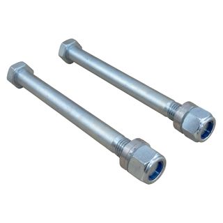 Shock Mounting Bolt Kit 2x SUS0196F 24mm x 260m Bolts - 2 x Nyloc Nuts-  6x Washers