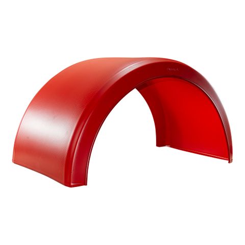 Parlok Mudguard Red R550 265/70R19.5 Duals