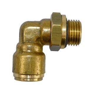 DMPLS 1/2 x M16 Pushlock-Male-Connector Swivel Elbow 90 Degree 1/2 Tube to M16 Thread