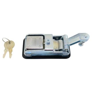 Chrome Flush Mount Toolbox Lock - 110x56mm