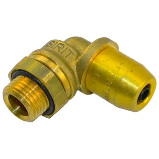 Brass Swivel Male Elbow 90 8mm x M16