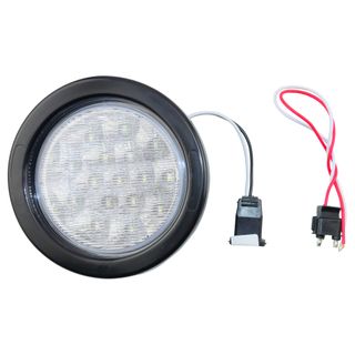Lucidity 4" Clear Lens / White LED Reverse Light - Including Rubber Grommet