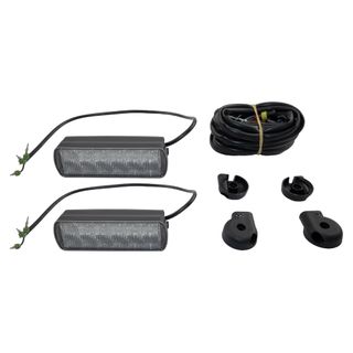 Hella LED Safety Day Light Kit Rectangular (cw professional wiring harness & connectors)