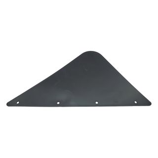 MTE Link-Wing Outer Black Plastic Mud flap - 500W x 407L x 6mm