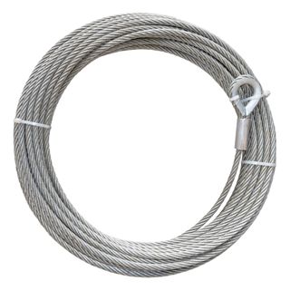 Wire Rope 16mm x 43M Long C/W Talurit, Galv Thimble, Tapered End