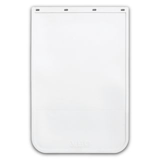 24 x 36" White Mud Flap - Rubber