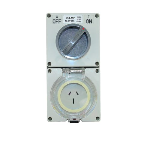 3 Flat Pins Single Phase 15A 250V Plug/Socket & Switch