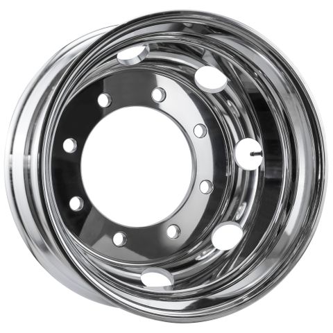 Weight Cheetah 19.5x8.25, 8 Stud, 24mm Hole, 275mm PCD, Polished Alloy Wheel