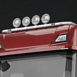 TRUX Front Top-bar Anodized, smooth profile Scania S, R, G, P-series Normal and Highline (C17N, C20N