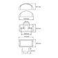 Lucidity Clear Led Marker Lamp - Black Housing