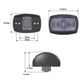 Lucidity Clear Lens Red/Amber Side Marker Black housing (LED DT 4 Way Plug On Rear)