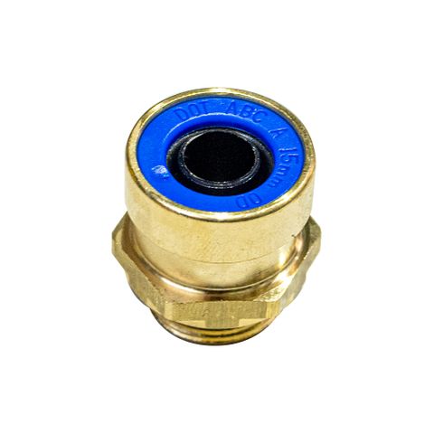 Raufoss ABC Push-In Straight 15mm Nylon x  M22