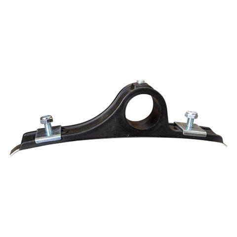 Mudguard Bracket Plastic Black - 2x Hole Adjustable Saddle
