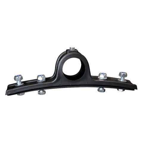 Mudguard Bracket Plastic Black - 4x Hole Saddle