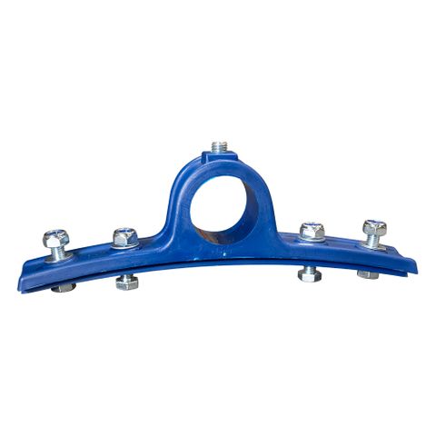Mudguard Bracket Plastic Navy Blue - 4x Hole Saddle