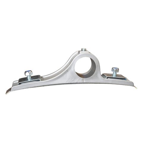 Mudguard Bracket Plastic Sliver - 2x Hole Adjustable Saddle