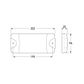 Hella DuraLED Combi-S White 50 LED Lamp - Wide Spread - Charcoal Lens
