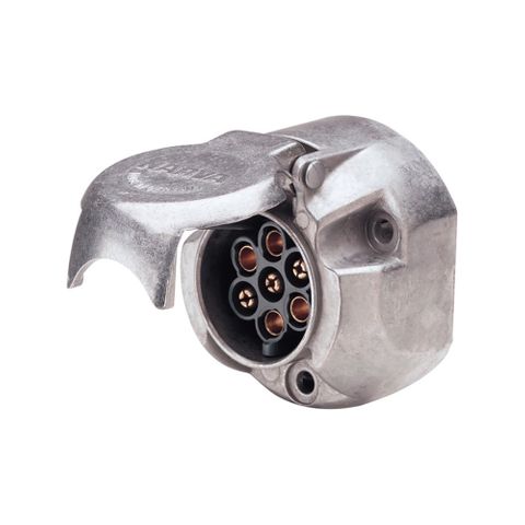 Narva 7 Pin Round Metal Trailer Socket