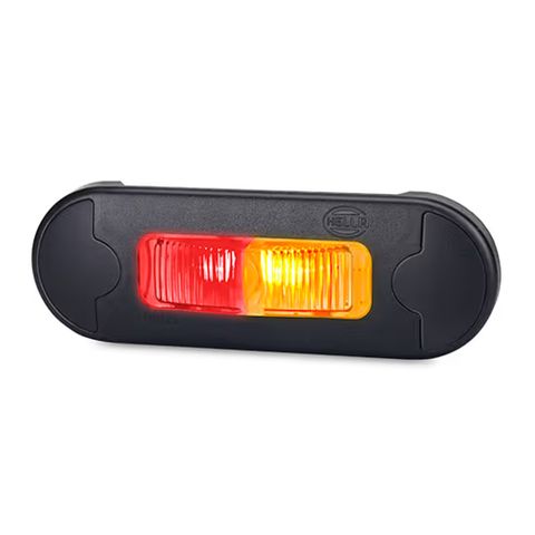 Hella Red/Amber Flush Mount Side Marker