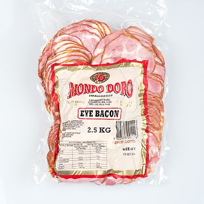 EYE BACON SLICED (2.5KG)