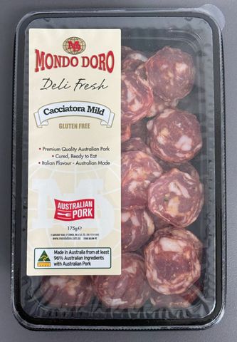 CACCIATORA MILD SLICED 175G (EA)