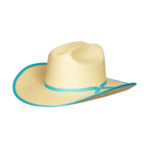 Children's Cattleman Bound Palm Leaf Hat - HGKC BE NTQ