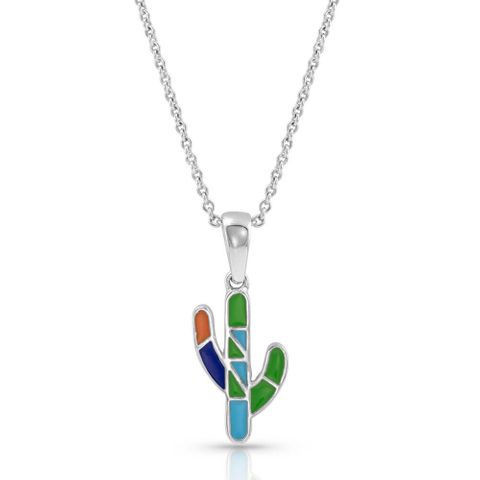 Two Side to Every Cactus Necklace - NC4727