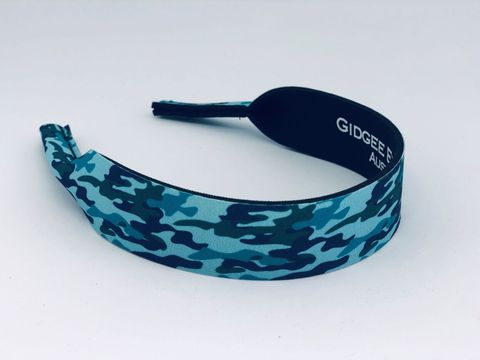 Blue Camo Print Sunglasses Strap - GE017A