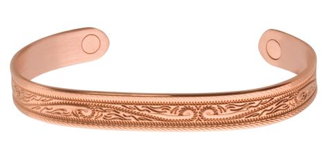 Copper Western Scroll Magnetic Bracelet - 550