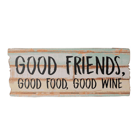 Good Friends Wooden Sign - WD369-Pastel