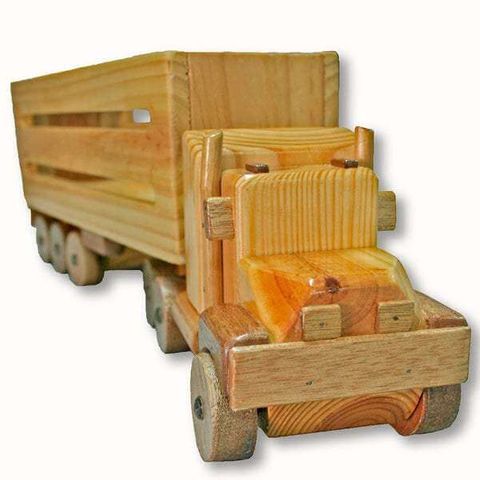 Wooden store cattle truck