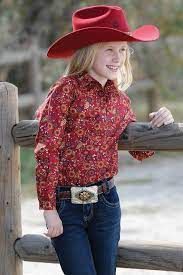 Girl's Floral Western L/S Shirt - CTW3220030