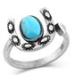 Within Luck Turquoise Horseshoe Ring - RG5030
