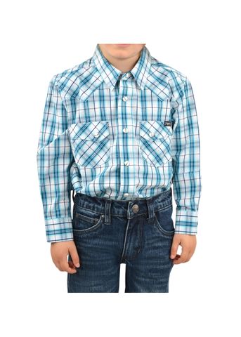 Boy's Archer Check Western L/S Shirt - P2W3100519