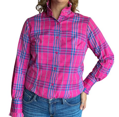Women's Lilly Check L/S Shirt - LILLYPNK