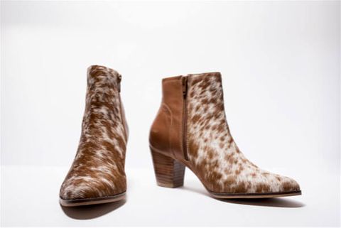 Women's Cowhide Boots - SHOE24T