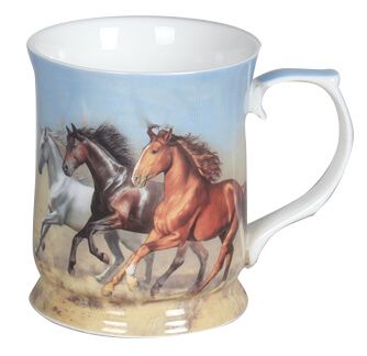 Bone China Horse Mug - CW1118L