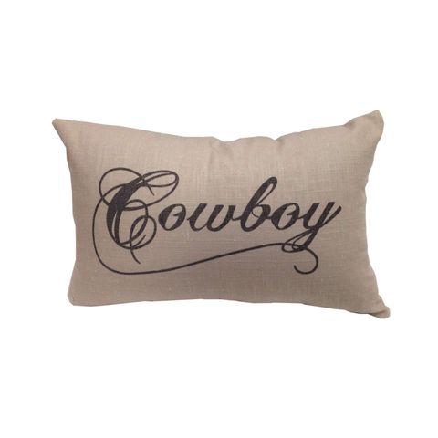 Cowboy Linen Lumbar Pillow - PL5119