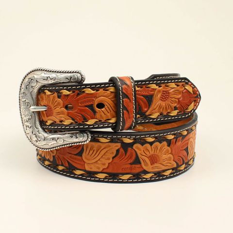 Floral Embossed Western Belt - N2415067