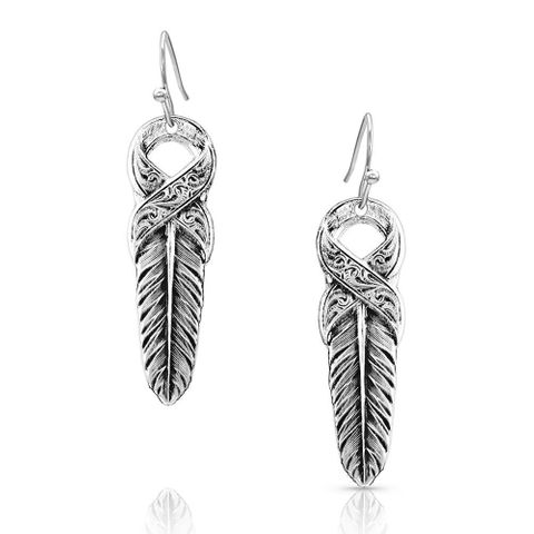 Strength Within Feather Earrings - ER4839
