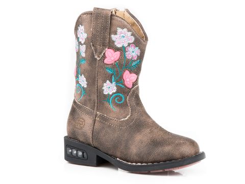 Dazzle Floral Lights Toddler Boot - 17203761